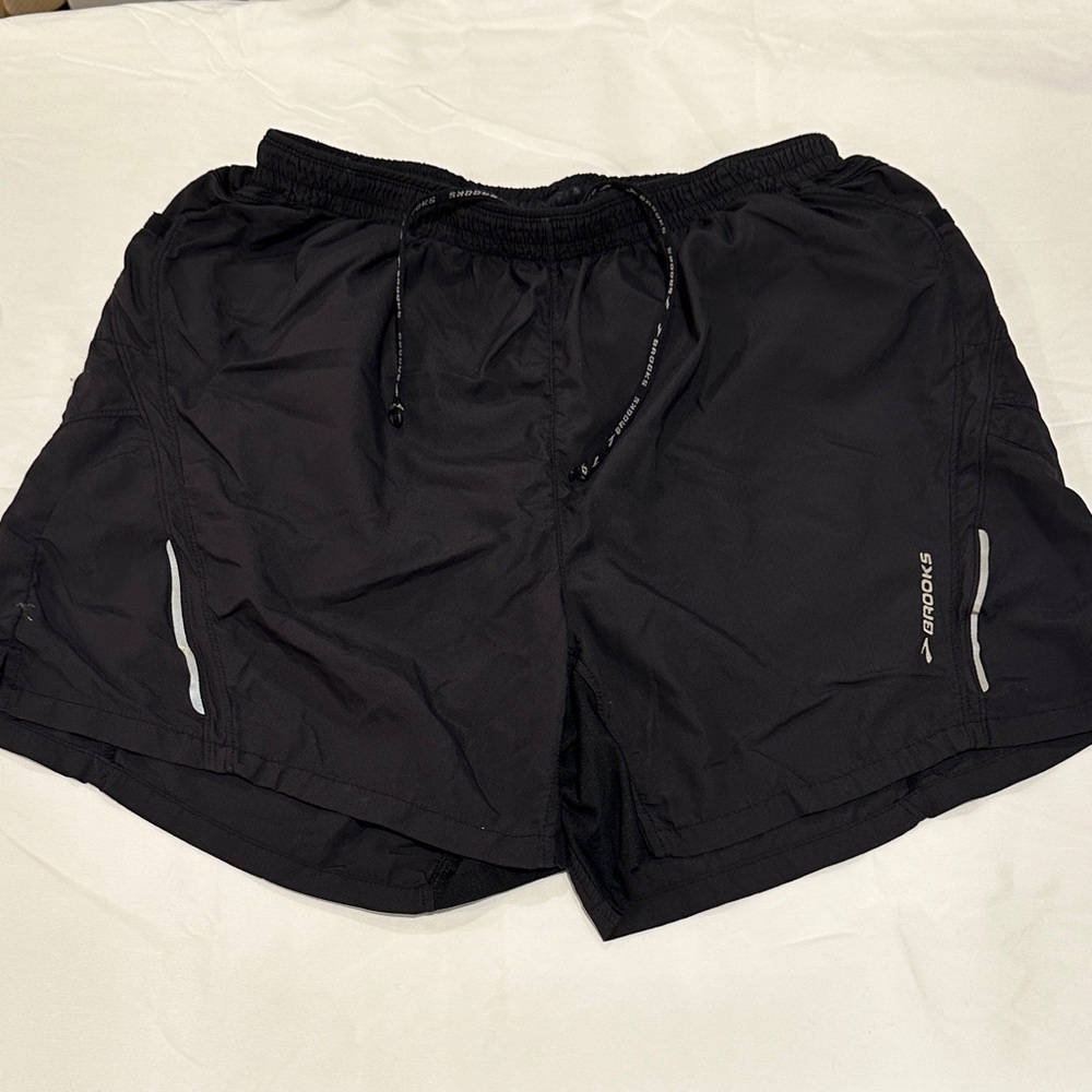 Brooks Black Athletic Shorts